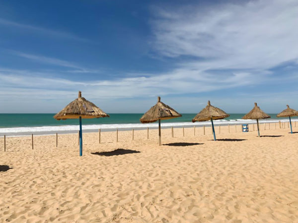 Warm, sandy beaches line the Atlantic coast outside Nouakchott