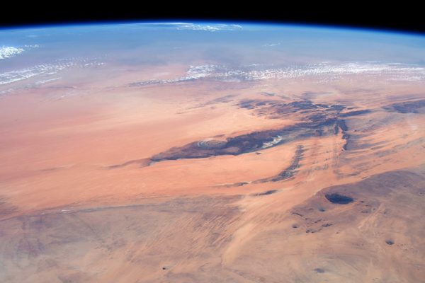 Richat Structure (Eye of the Sahara) far view from the ISS